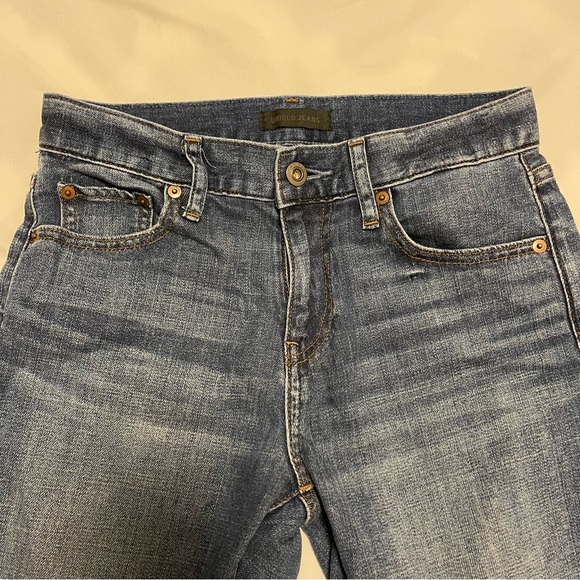 UNIQLO x KAIHARA slim boyfriend tapered mid rise jeans, S - Picture 1 of 7